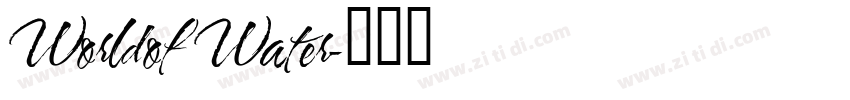 Worldof Water字体转换